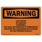 Signmission OSHA, Stop Motor No Smoking Flammable CNG Shall, 10in X 7in Rigid Plastic, 7" W, 10" L, Landscape OS-WS-P-710-L-12418 - alternate 1
